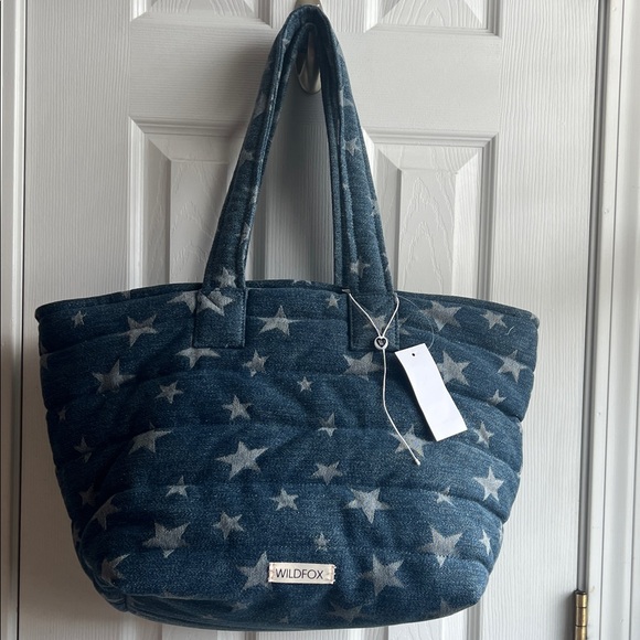 Wildfox Denim Blue Star Tote - Picture 5 of 8
